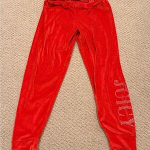 Juicy Couture Red Velour PJ Pants